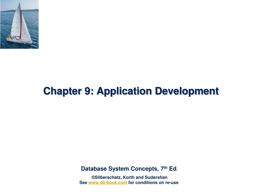chapter 9 application development