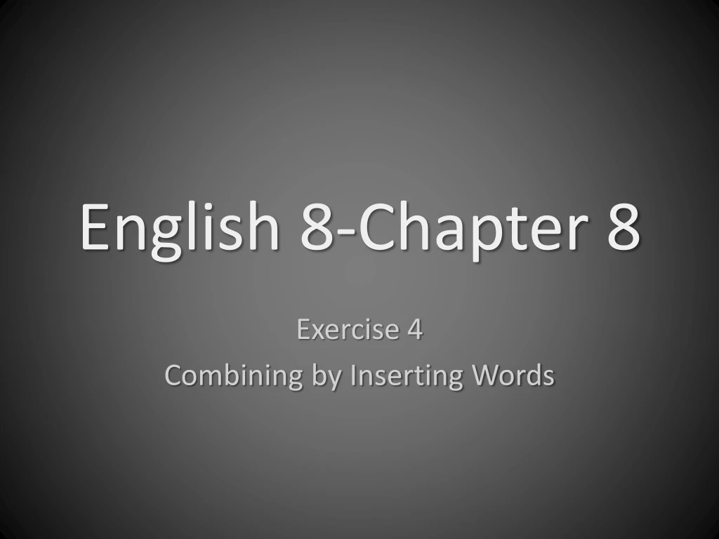 english 8 chapter 8