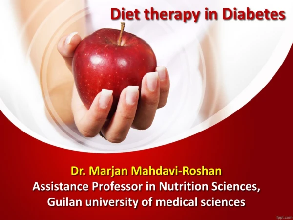 Diet therapy in Diabetes