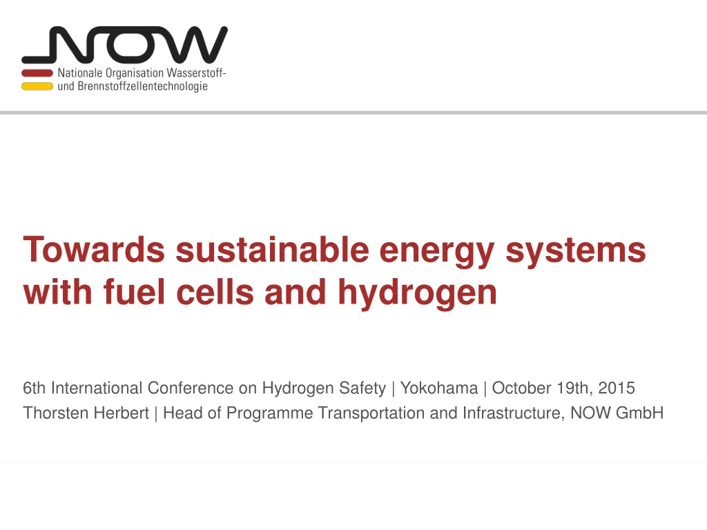 towards sustainable energy systems with fuel cells and hydrogen