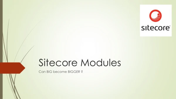Sitecore Modules