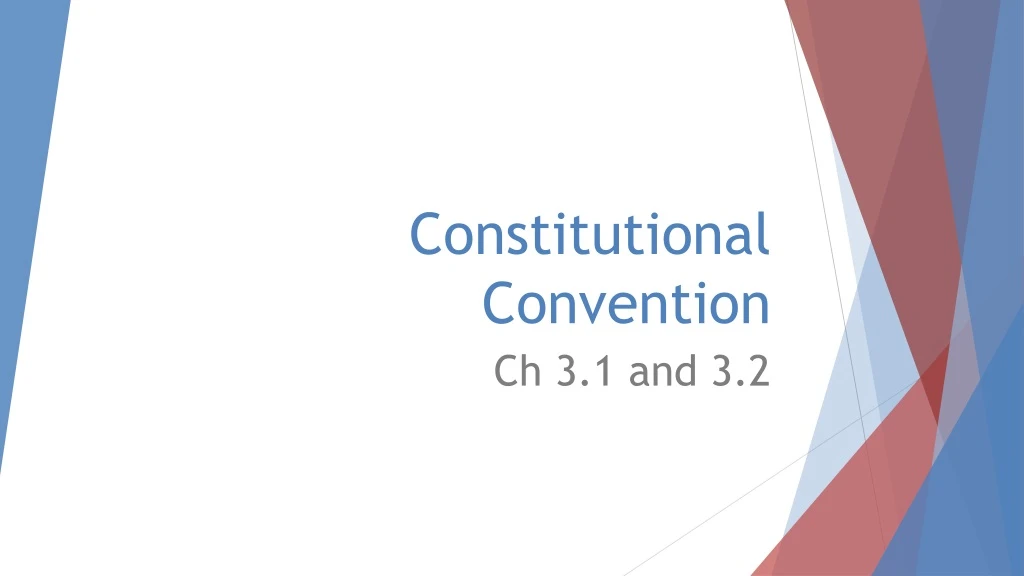 constitutional convention