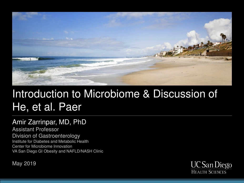 introduction to microbiome discussion of he et al paer