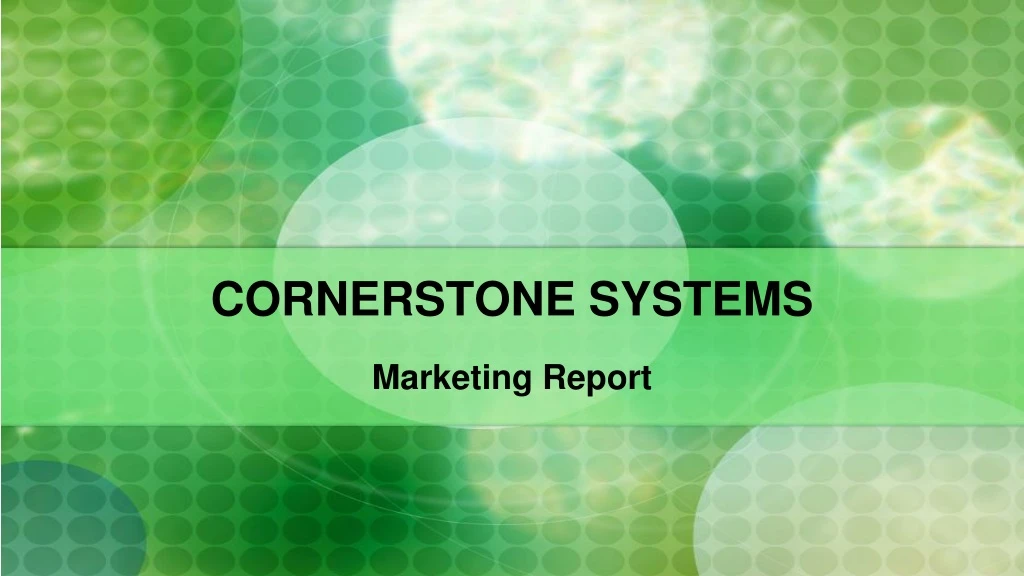 cornerstone systems