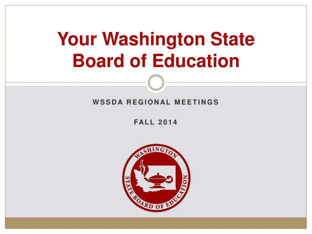 your washington state board of education