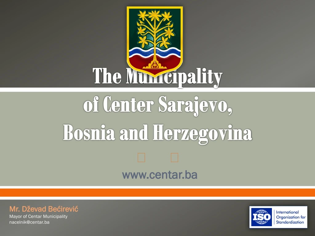 t he municipality of center sarajevo bosnia and herzegovina