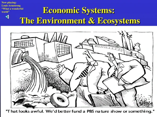 Economic Systems: The Environment &amp; Ecosystems