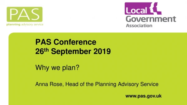 PAS Conference 26 th September 2019