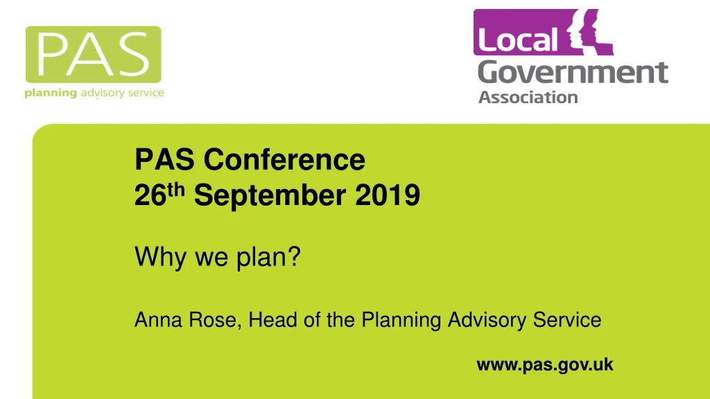 pas conference 26 th september 2019