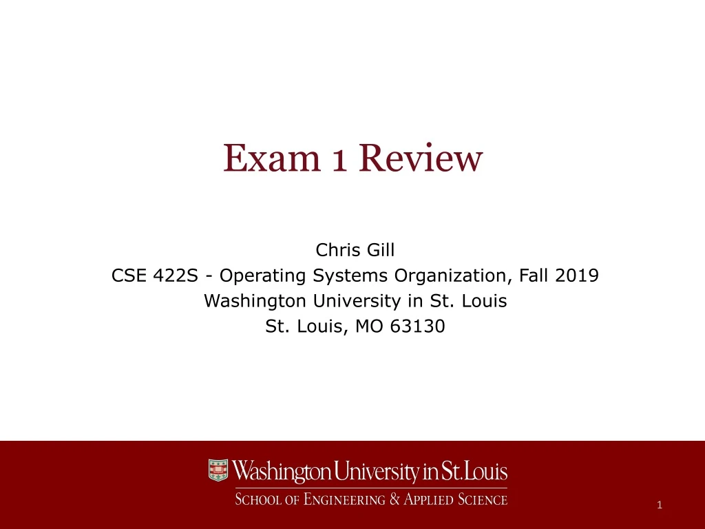 exam 1 review