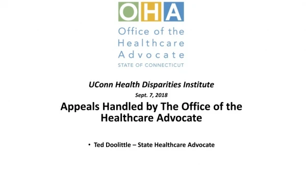 UConn Health Disparities Institute Sept. 7, 2018