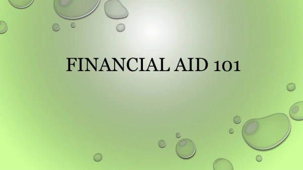 Financial aid 101