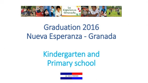 Graduation 2016 Nueva Esperanza - Granada Kindergarten and Primary school
