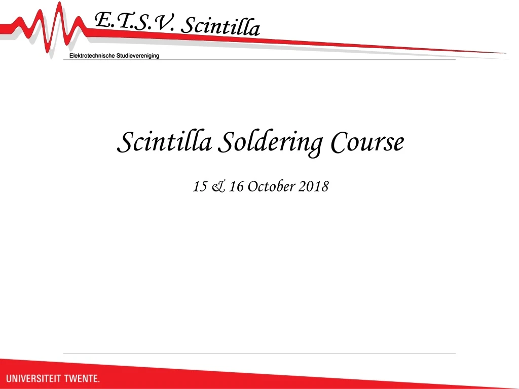 scintilla soldering course