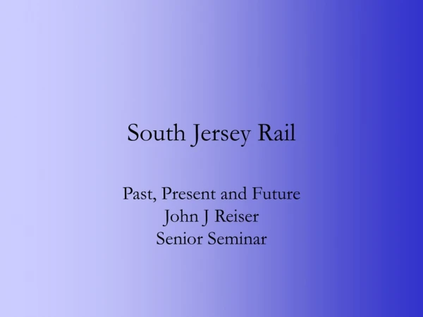 South Jersey Rail