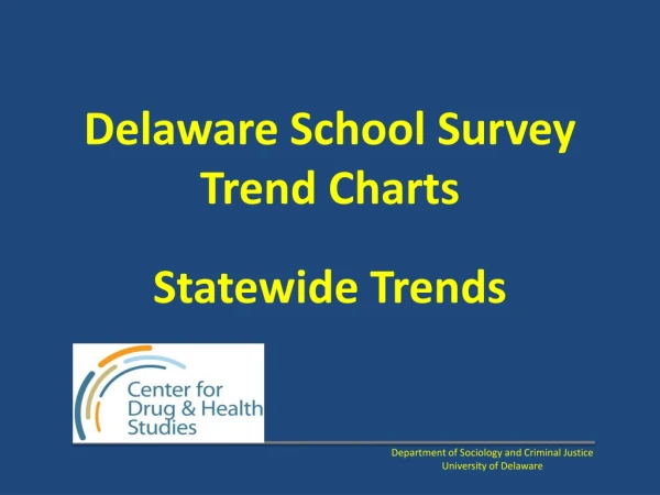 Delaware School Survey Trend Charts Statewide Trends