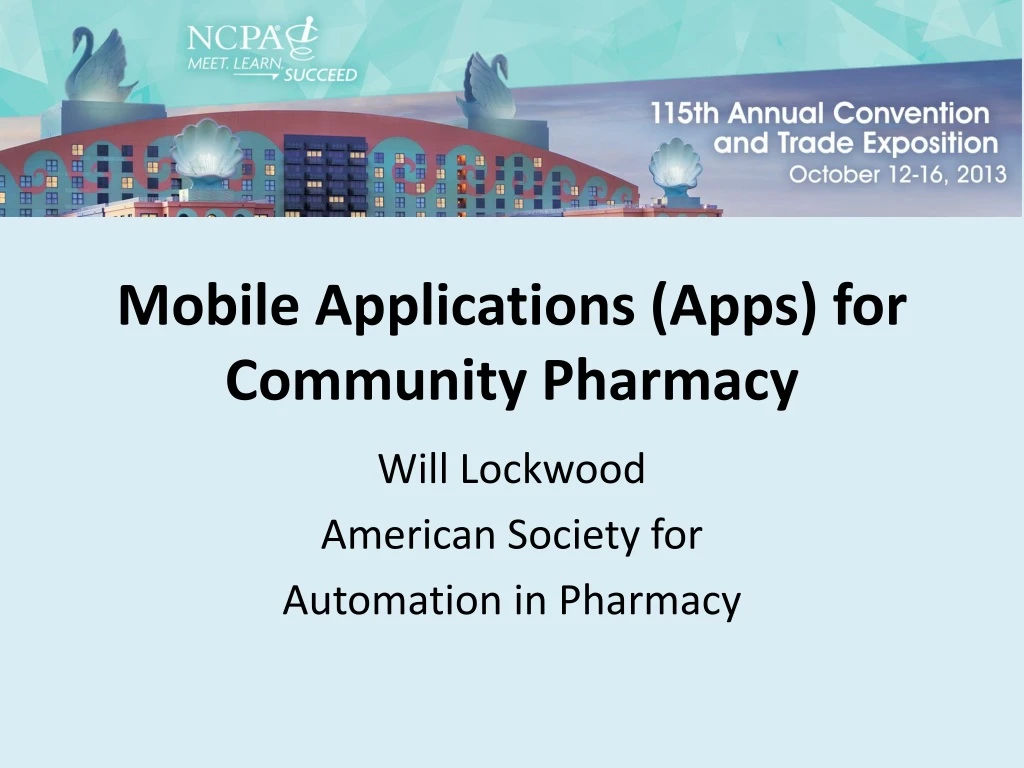 mobile applications apps for community pharmacy