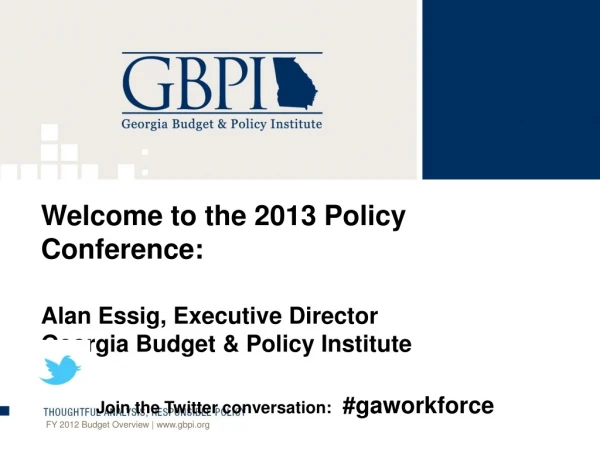 FY 2012 Budget Overview | gbpi