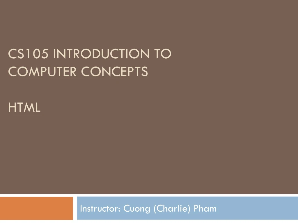 cs105 introduction to computer concepts html