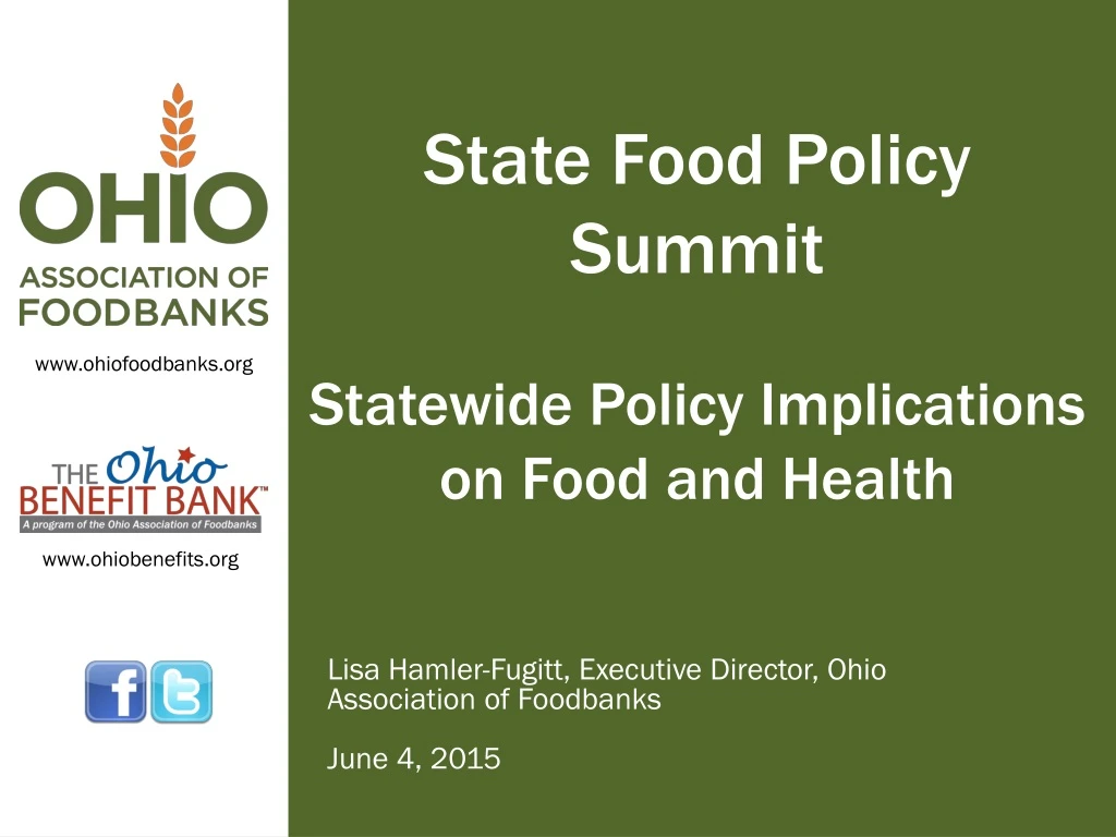 state food policy summit statewide policy implications on food and health