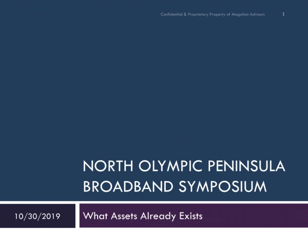 North Olympic peninsula Broadband Symposium