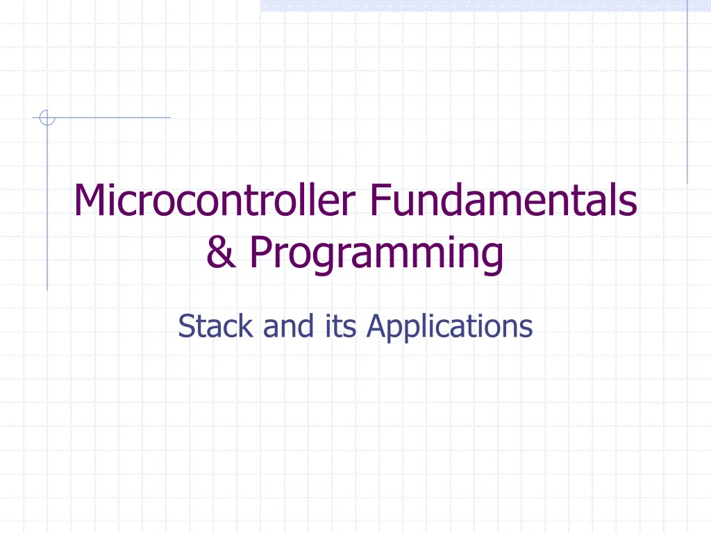 microcontroller fundamentals programming