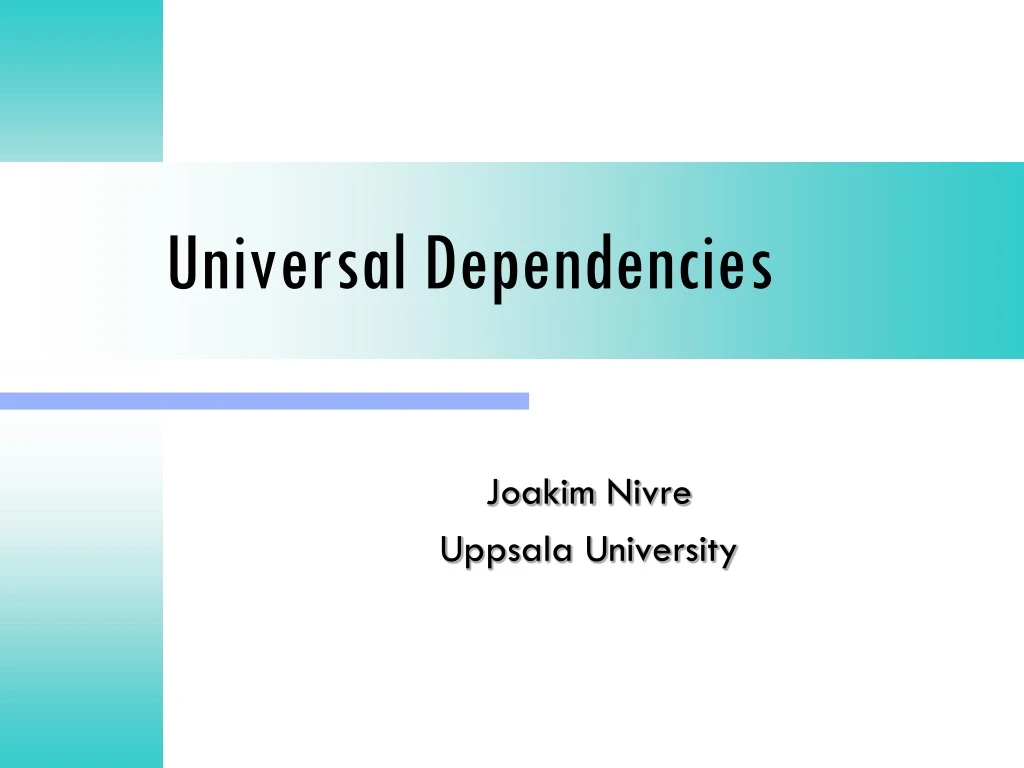 universal dependencies