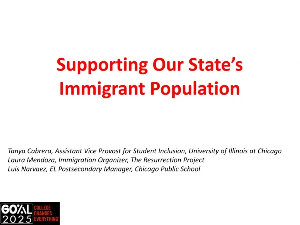 Supporting Our State’s Immigrant Population