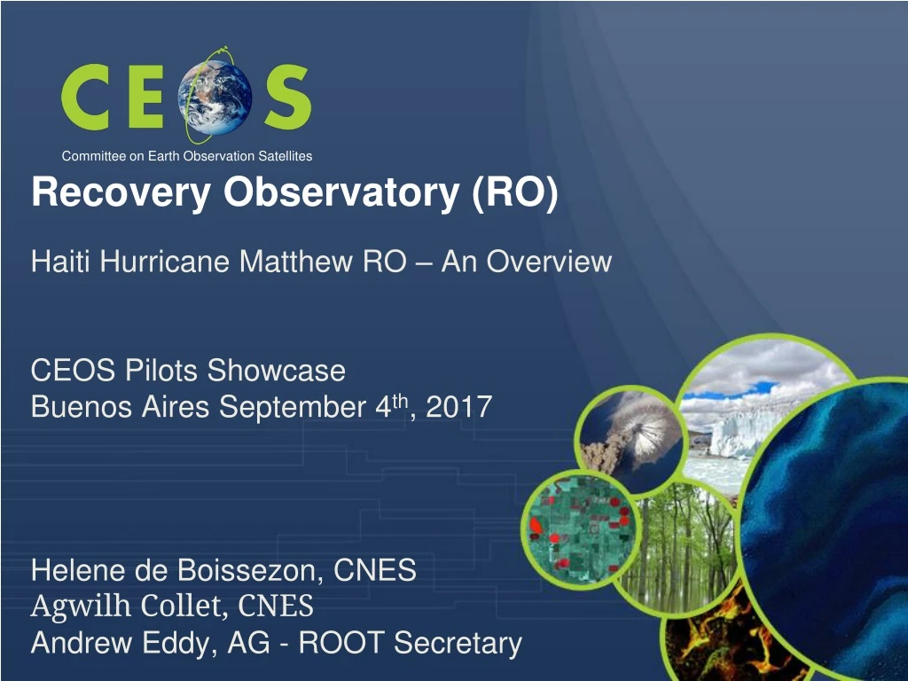 recovery observatory ro haiti hurricane matthew