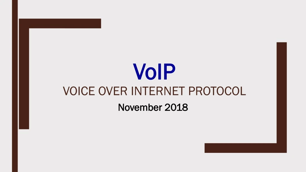 voip voice over internet protocol