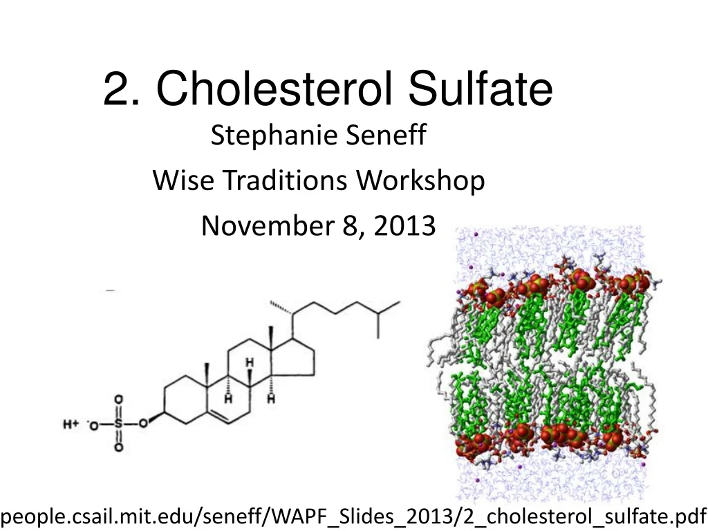 2 cholesterol sulfate