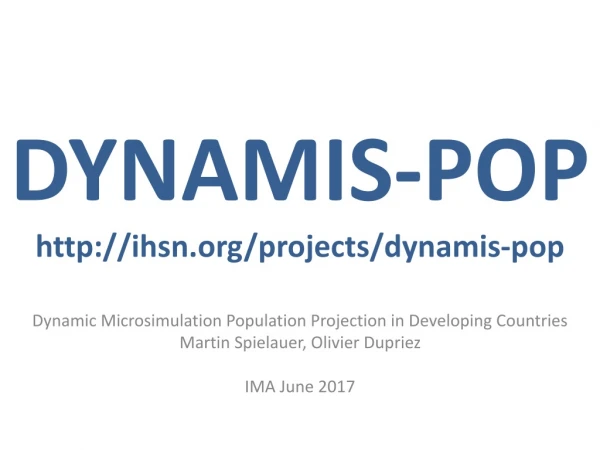 DYNAMIS-POP ihsn/projects/dynamis-pop