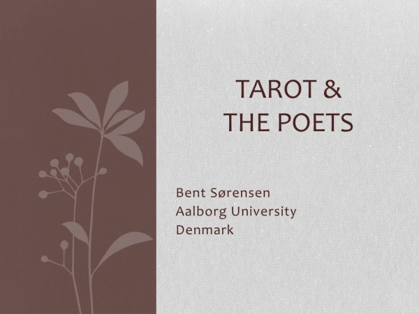 Tarot &amp; the Poets