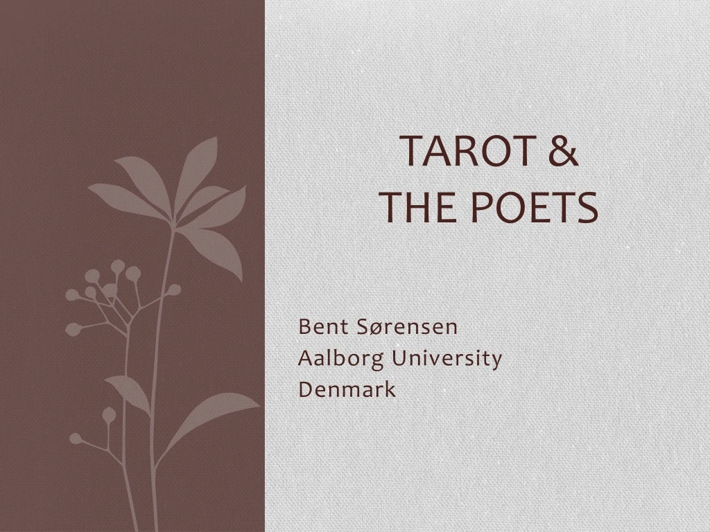 tarot the poets