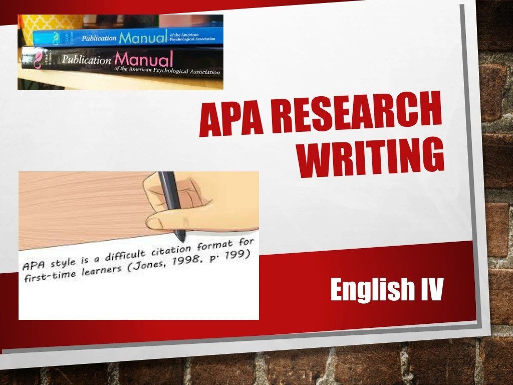 apa research writing