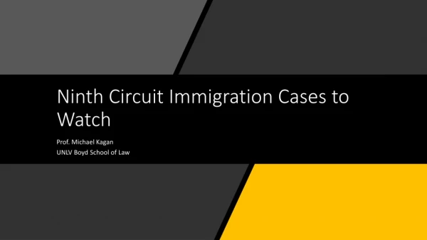 Ninth Circuit Immigration Cases to Watch