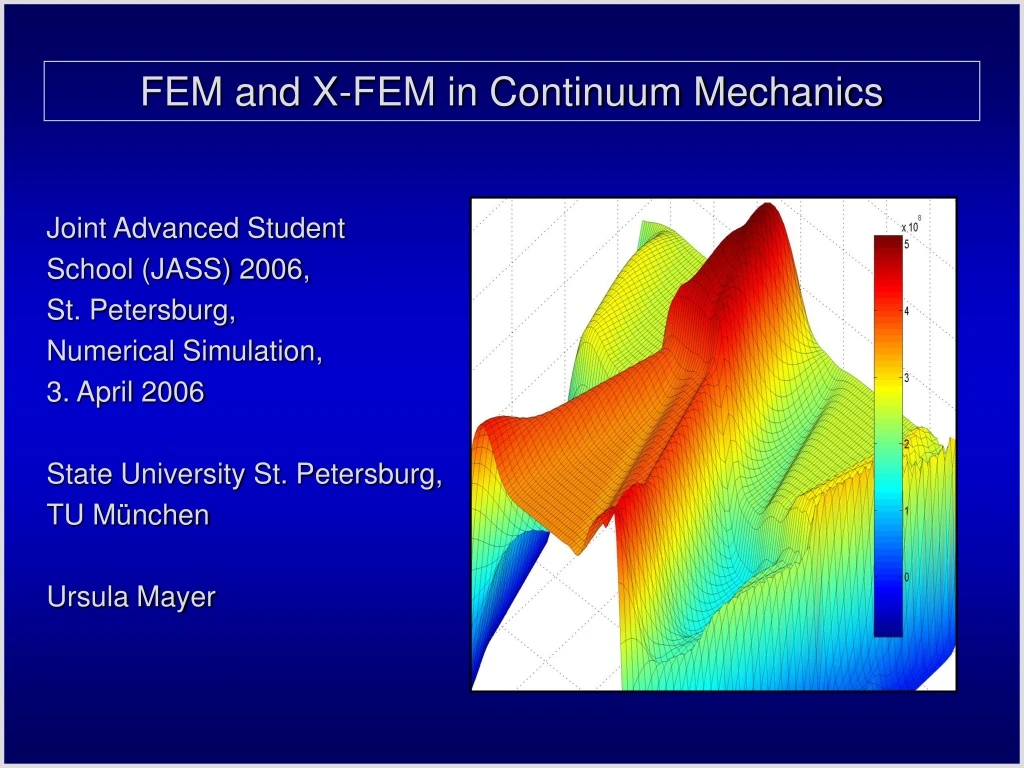 fem and x fem in continuum mechanics