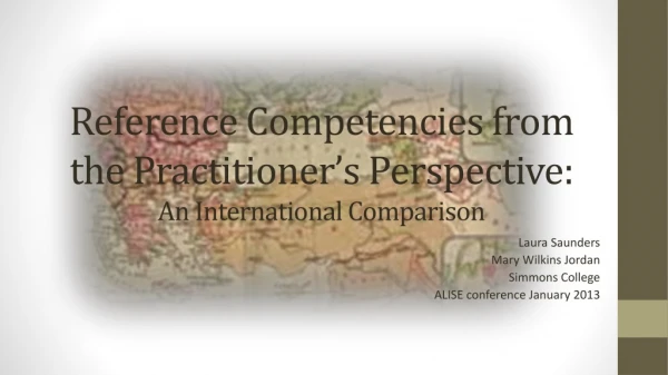 Reference Competencies from the Practitioner’s Perspective: An International Comparison