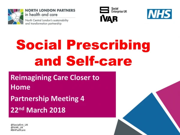 Social Prescribing and Self-care