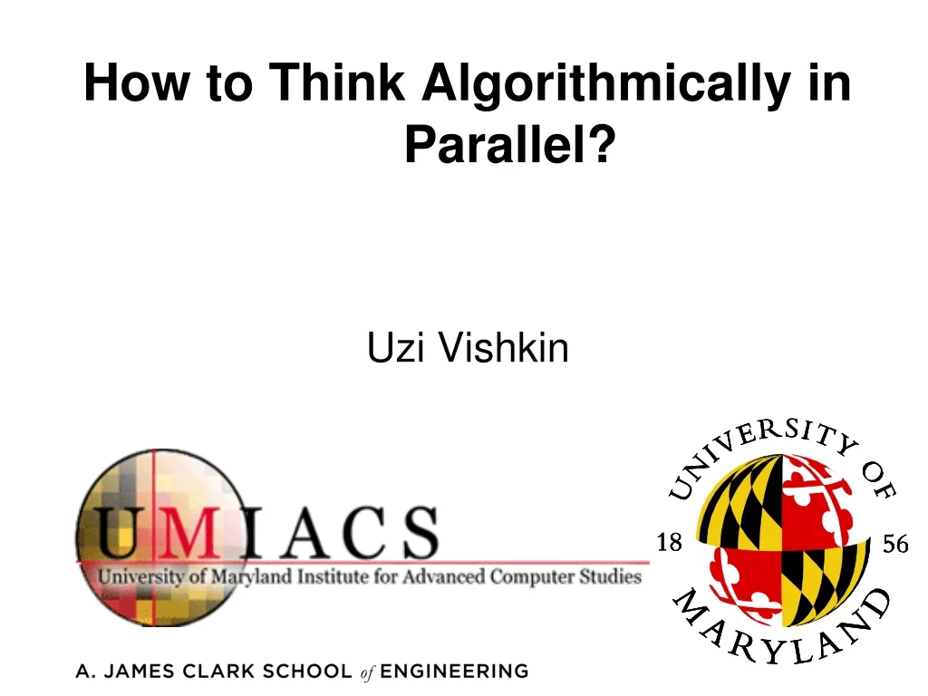 how to think algorithmically in parallel