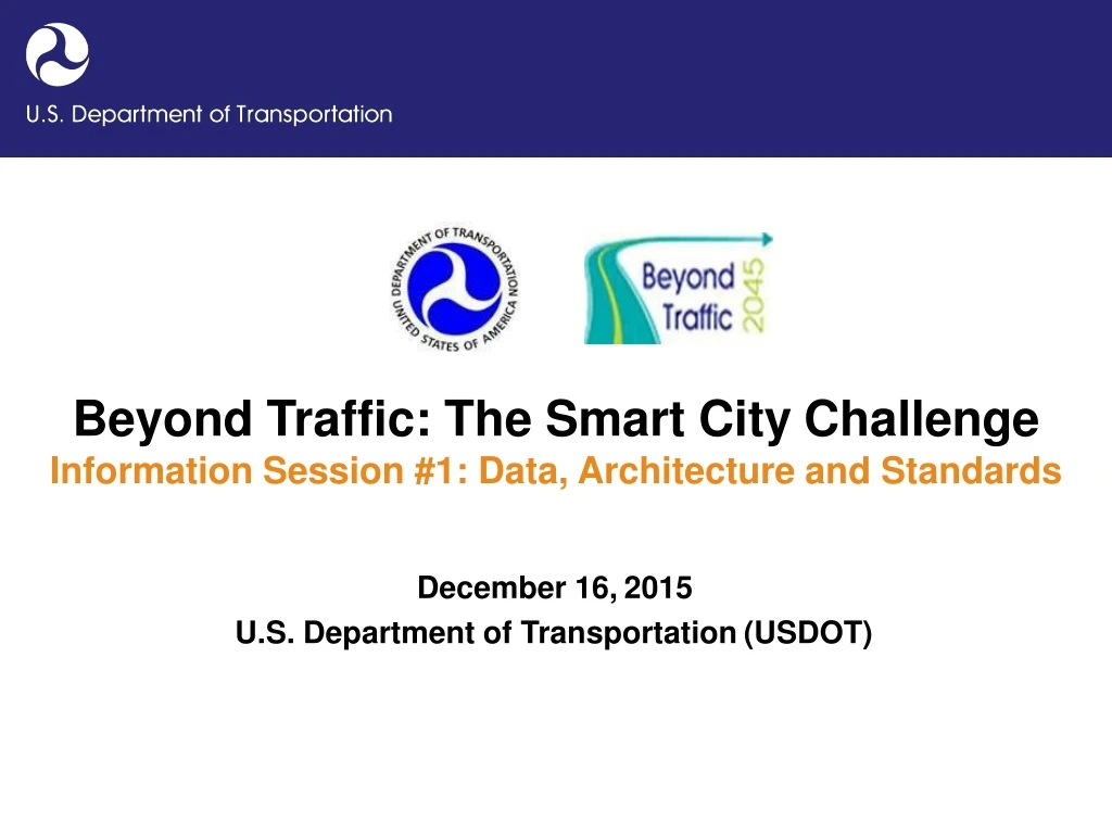 beyond traffic the smart city challenge