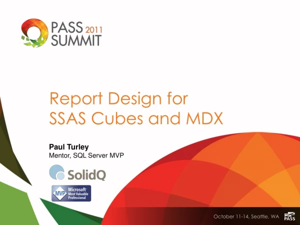 Report Design for SSAS Cubes and MDX
