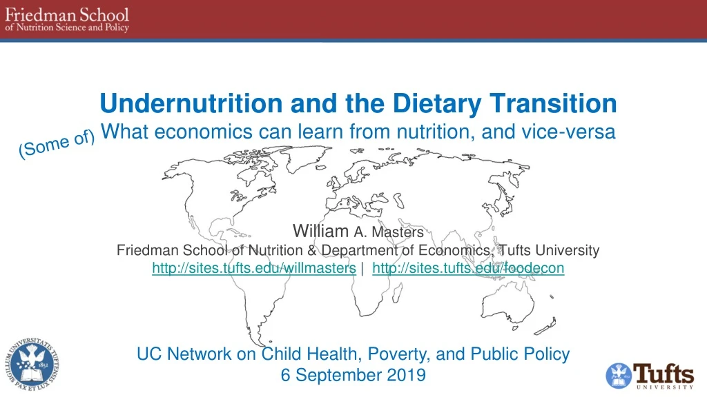 undernutrition and the dietary transition what economics can learn from nutrition and vice versa