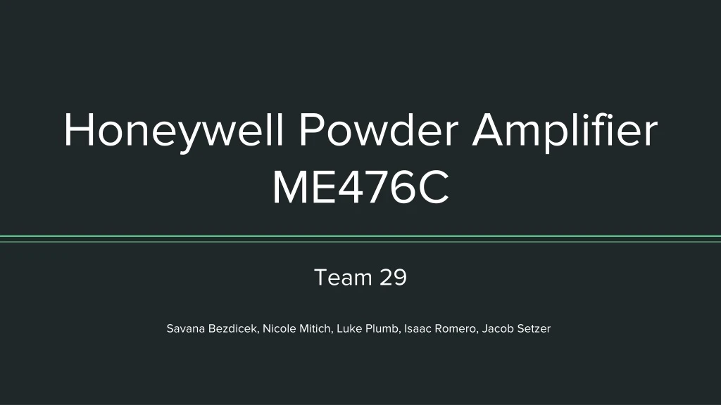 honeywell powder amplifier me476c