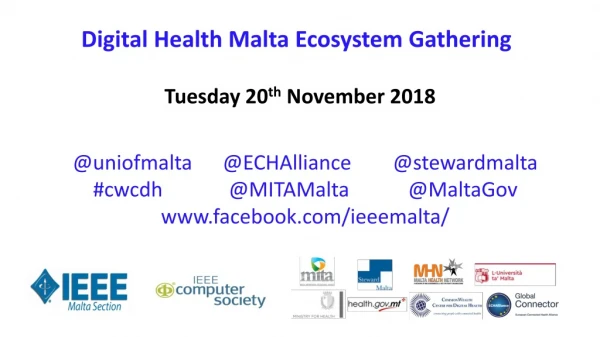 Digital Health Malta Ecosystem Gathering