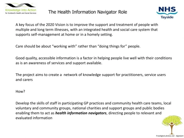The Health Information Navigator Role
