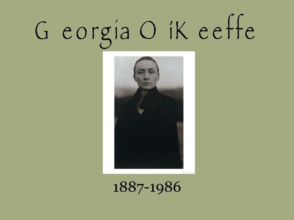 georgia o keeffe
