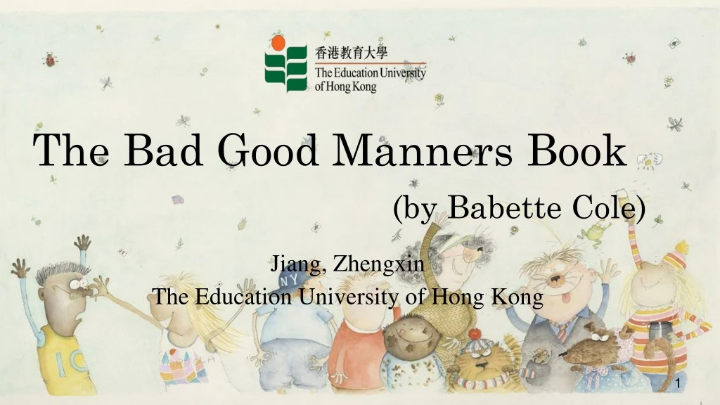 the bad good manners book by babette cole