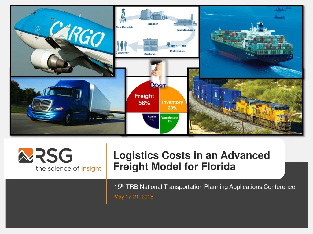 logistics costs in an advanced freight model