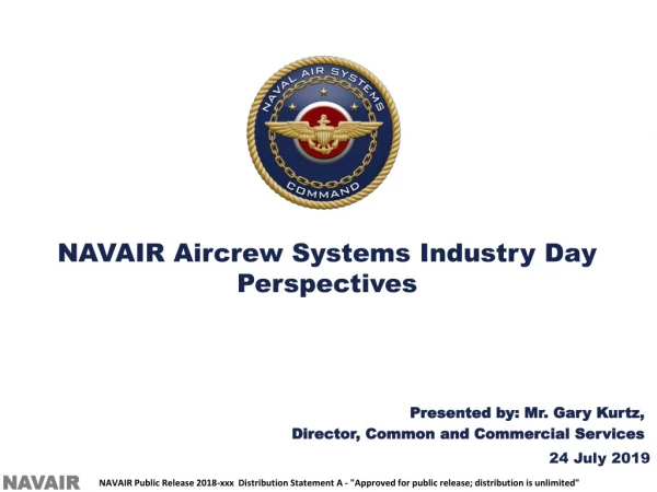 NAVAIR Aircrew Systems Industry Day Perspectives